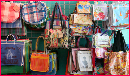 oilcloth bags and more accessories