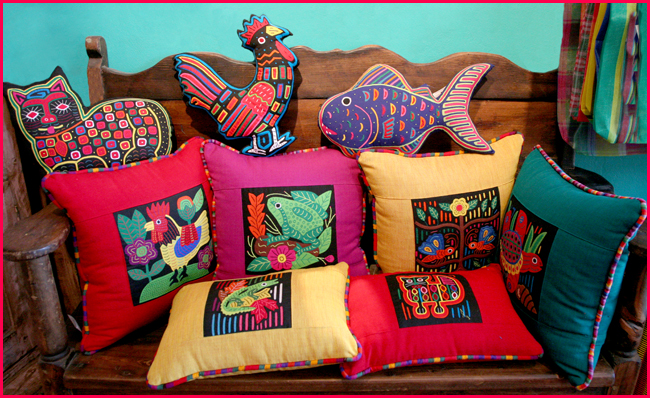 pillows with embroidery